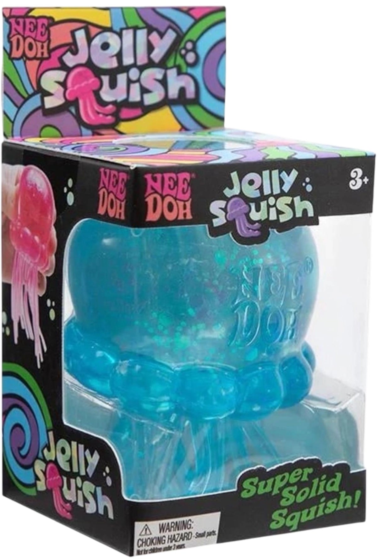 NeeDoh JellySquish Squishy Fidget Toy Blue