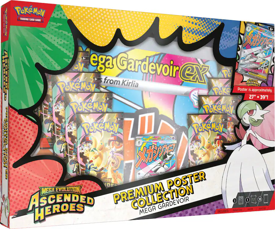 Pokémon TCG: Mega Evolution - Ascended Heroes Premium Poster Collection - Gardevoir