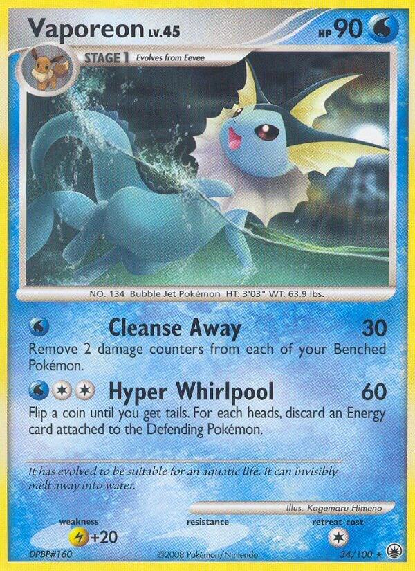 Vaporeon - 34/100 - Majestic Dawn (MD)