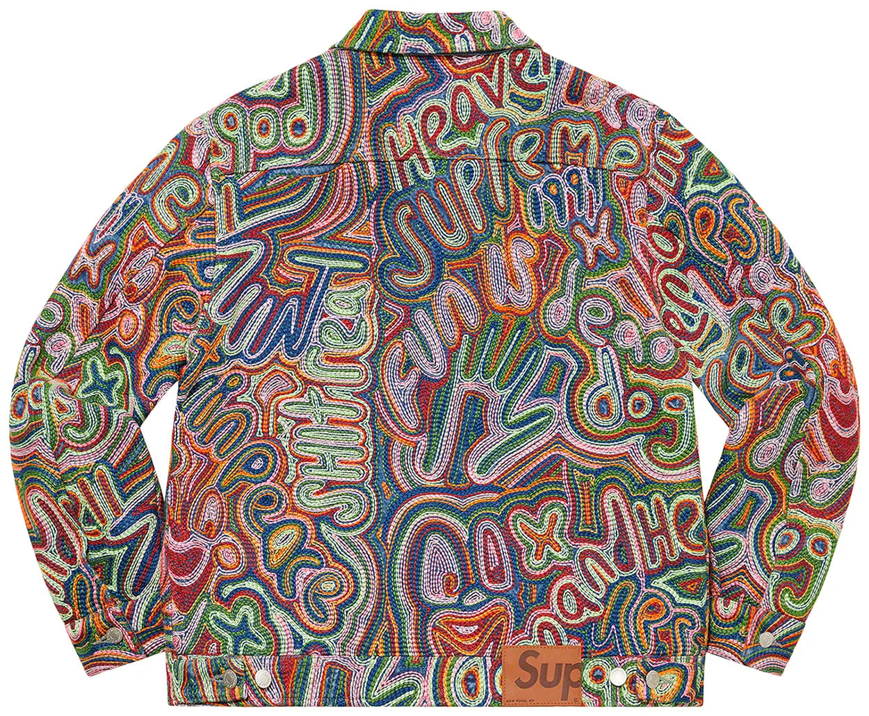 Supreme Chainstitch Denim Jacket Multicolor