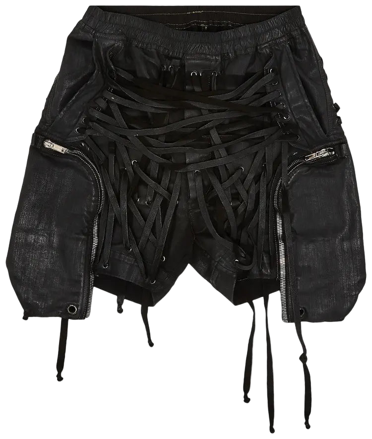 Rick Owens Tecuatl Waxed Megalace Thomas Boxer Shorts