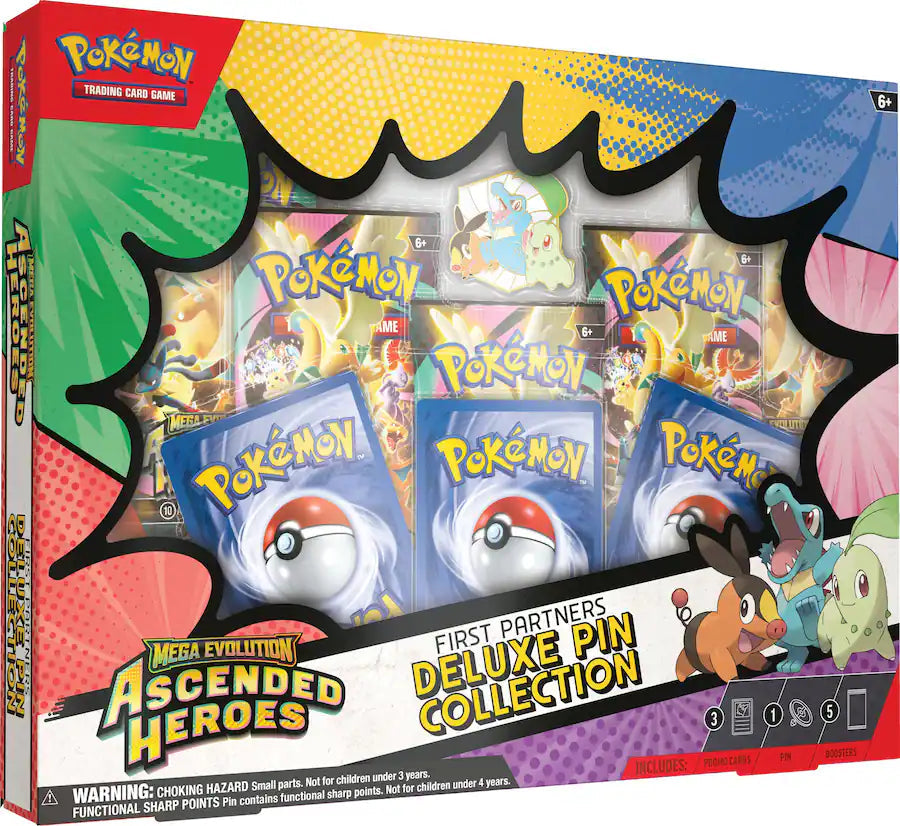 Pokemon TCG: Mega Evolution Ascended Heroes First Partners Deluxe Pin Collection