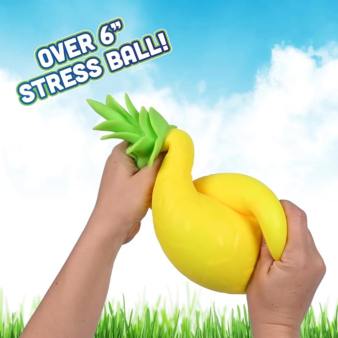 Sunny Days Toymendous Squishy Pineapple - Jumbo Stress Ball - Ages 3+