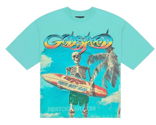 Godspeed Miami Surf Club Tee Teal