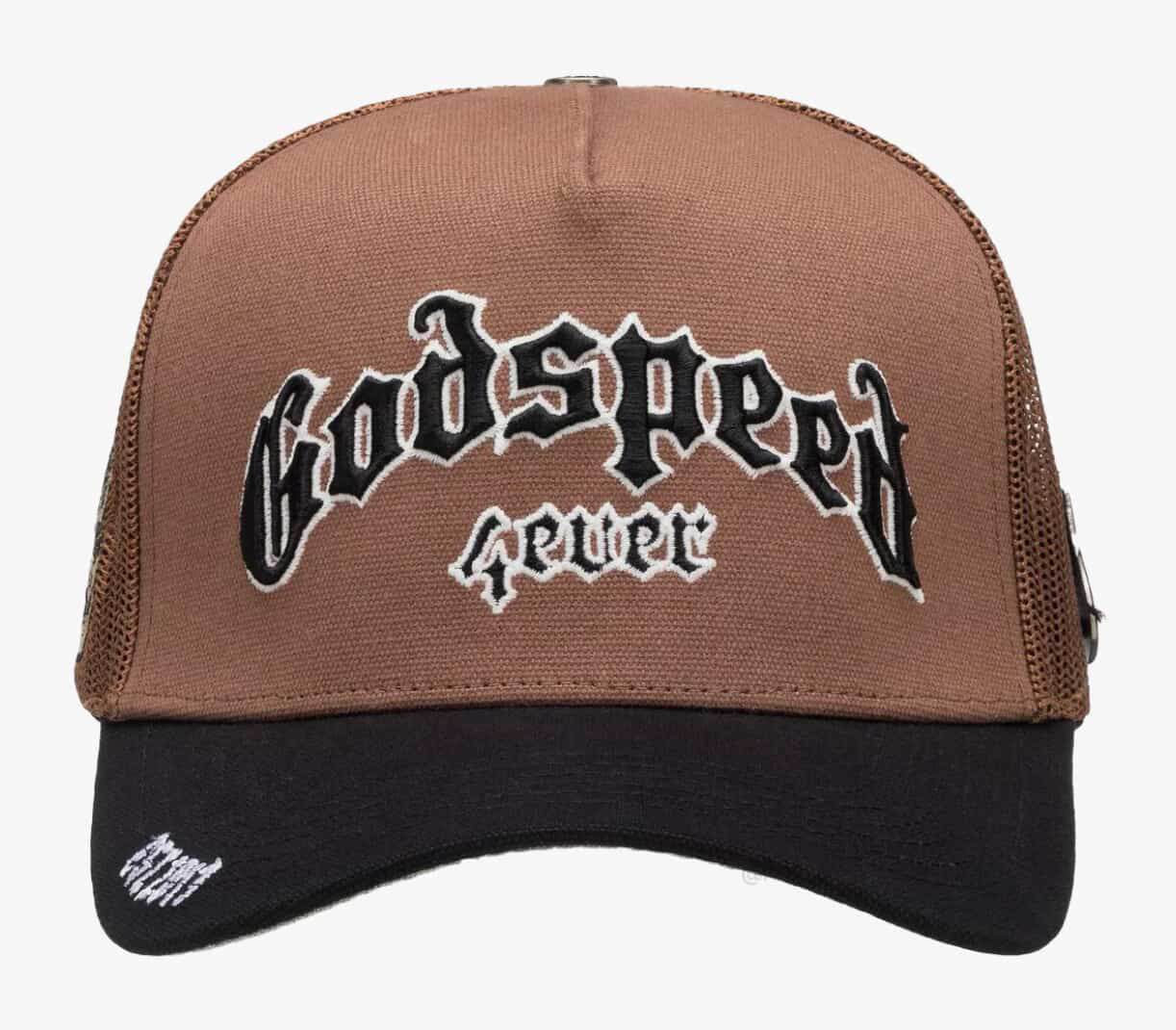 Godspeed Forever Trucker Hat Brown Black
