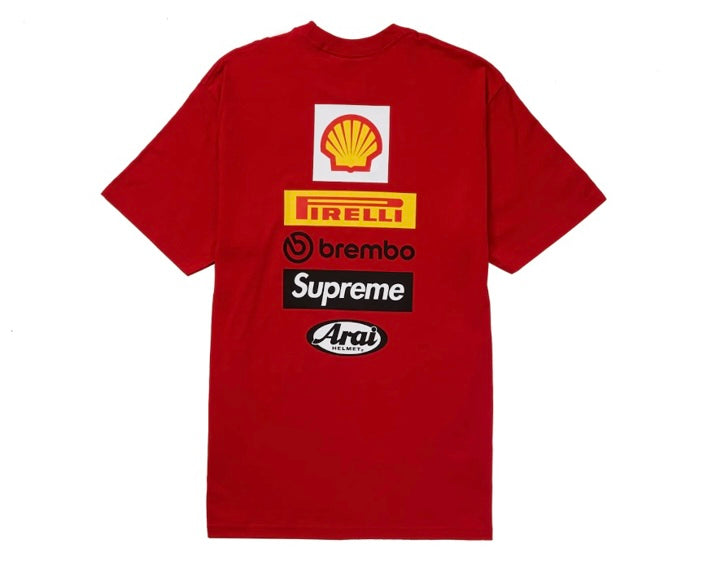 Supreme Ducati Logos Tee Red