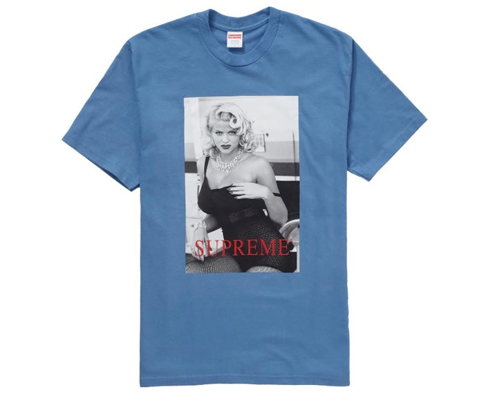 Supreme Anna Nicole Smith Tee Dusty Light Royal