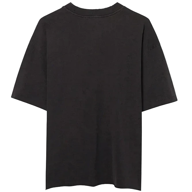 Elwood Oversized Crop Core Tee Vintage Black