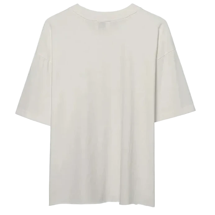 Elwood Oversized Crop Core Tee Vintage White