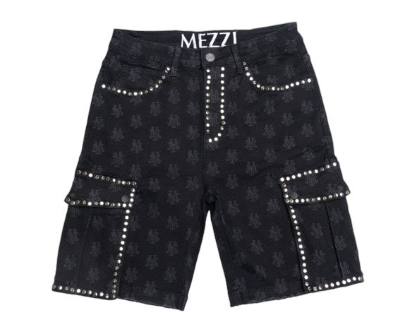 Mezzi Studios Studded Laser Cargo Shorts