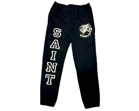 Saint Vanity Logo Sweatpants Black