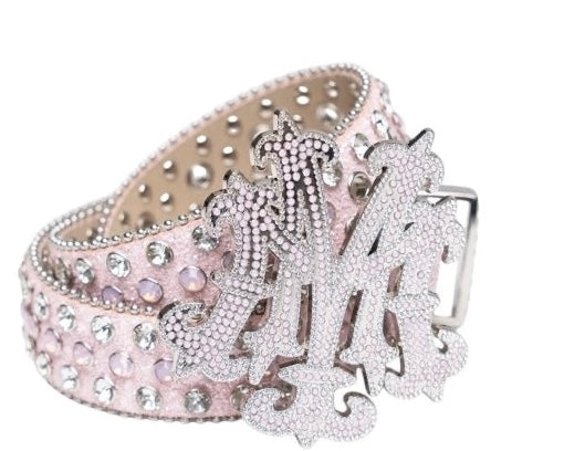 Mezzi Studios Rhinestone Belt Pink
