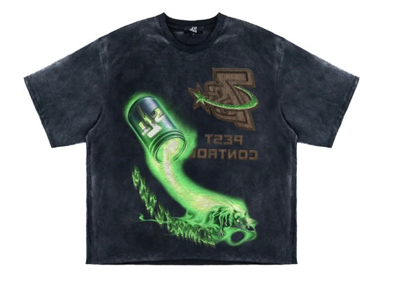 Triple Sevens Pest Control Tee Black