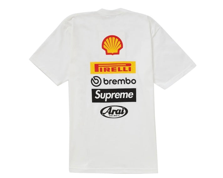 Supreme Ducati Logos Tee White