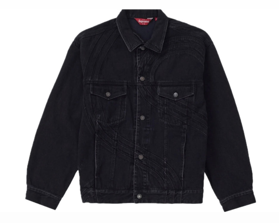 Supreme S Logo Denim Trucker Jacket