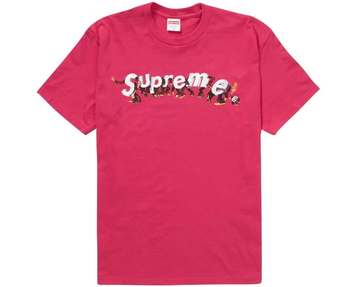 Supreme Apes Tee Pink