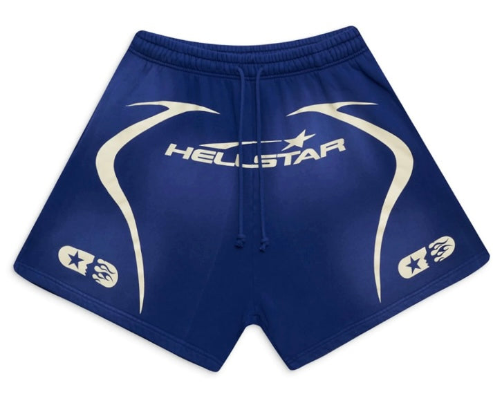 Hellstar Warm Up Shorts Blue