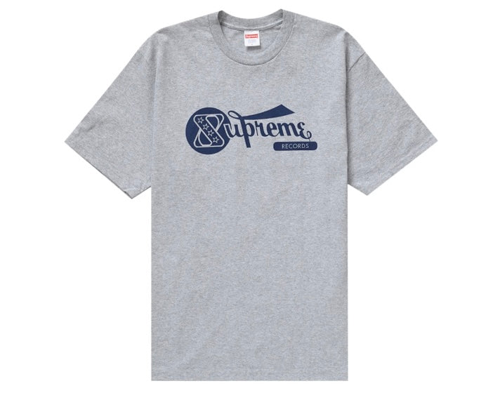 Supreme Records Tee Heather Grey