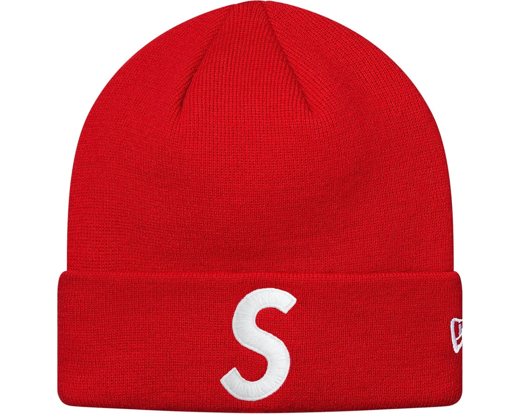 Supreme New Era S Logo Beanie Red