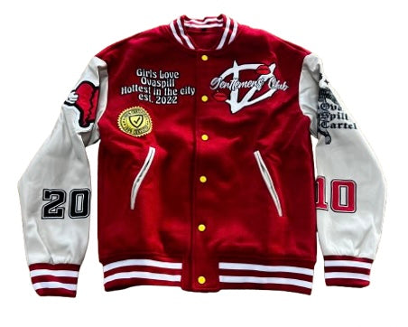 Ovaspill Varsity Jacket Red