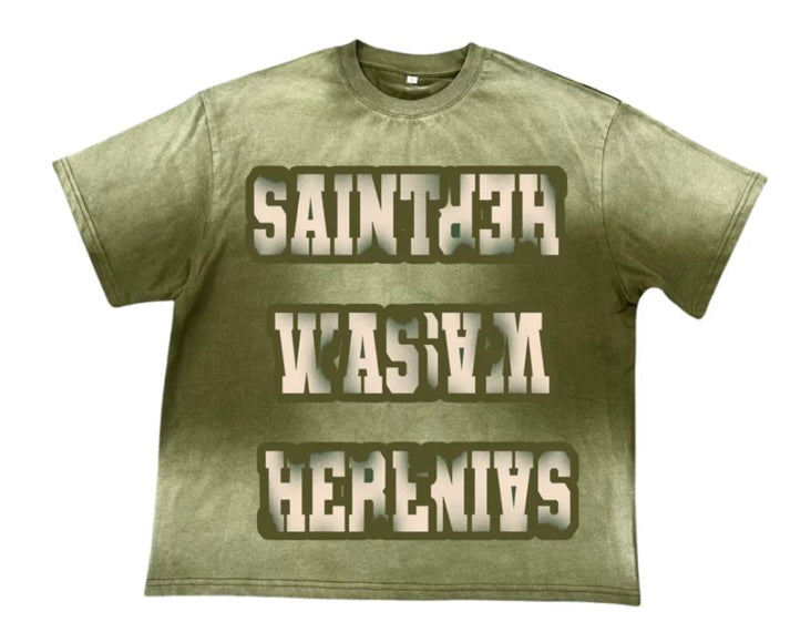 Saint Vanity Saint Was Here Tee Green