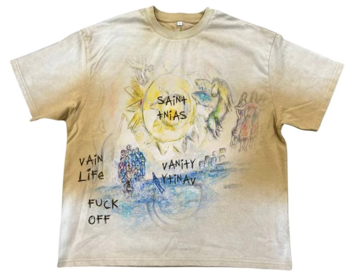 Saint Vanity Fuck Off Shirt - Beige