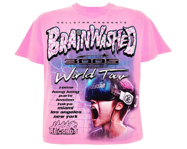 Hellstar Brainwashed Tee Pink Capsule 10