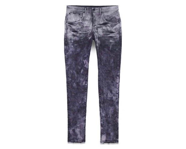 Purple Brand P002 Mid Rise Slim Jean Lavender Tint Black Fade