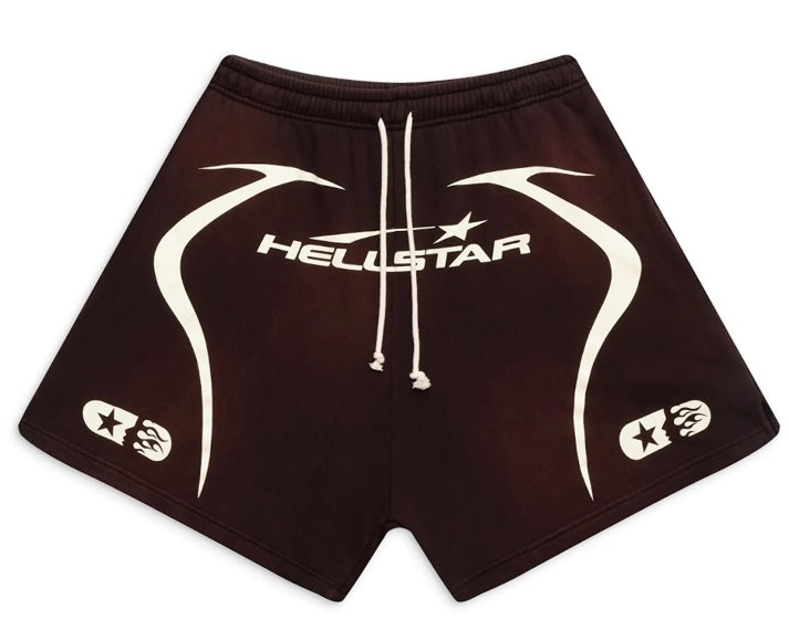 Hellstar Warm Up Shorts Brown