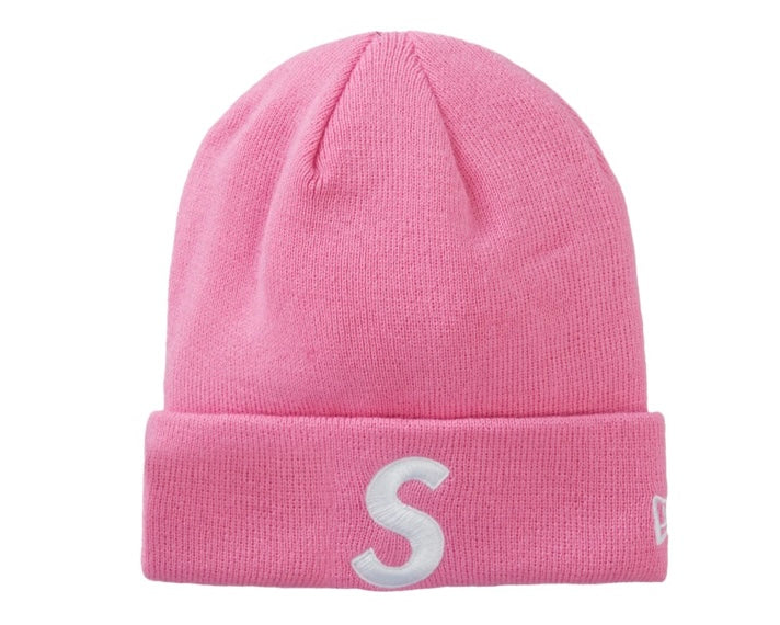 Supreme S Logo Beanie FW23 Pink