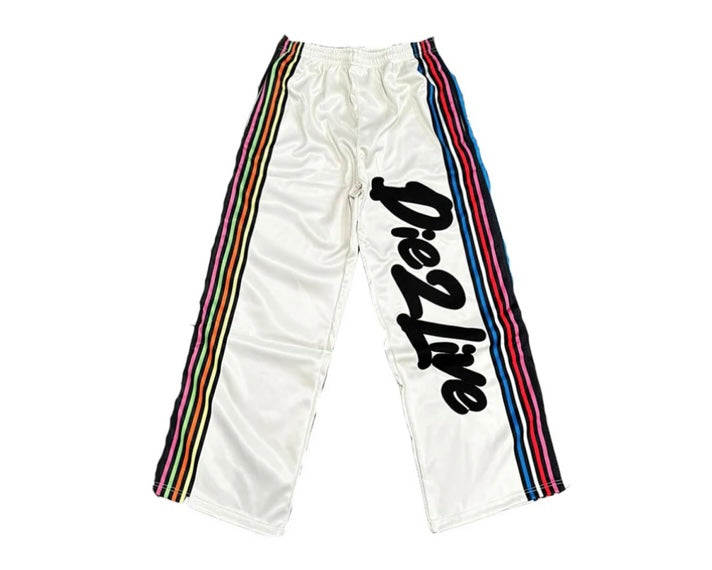 Die To Live Multicolor Trackpants White