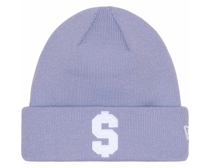 Supreme New Era Money Logo Beanie Lavender