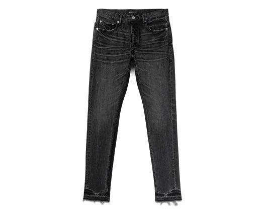 Purple Brand P001 Low Rise Skinny Jean Black Shadow Inseam Jeans