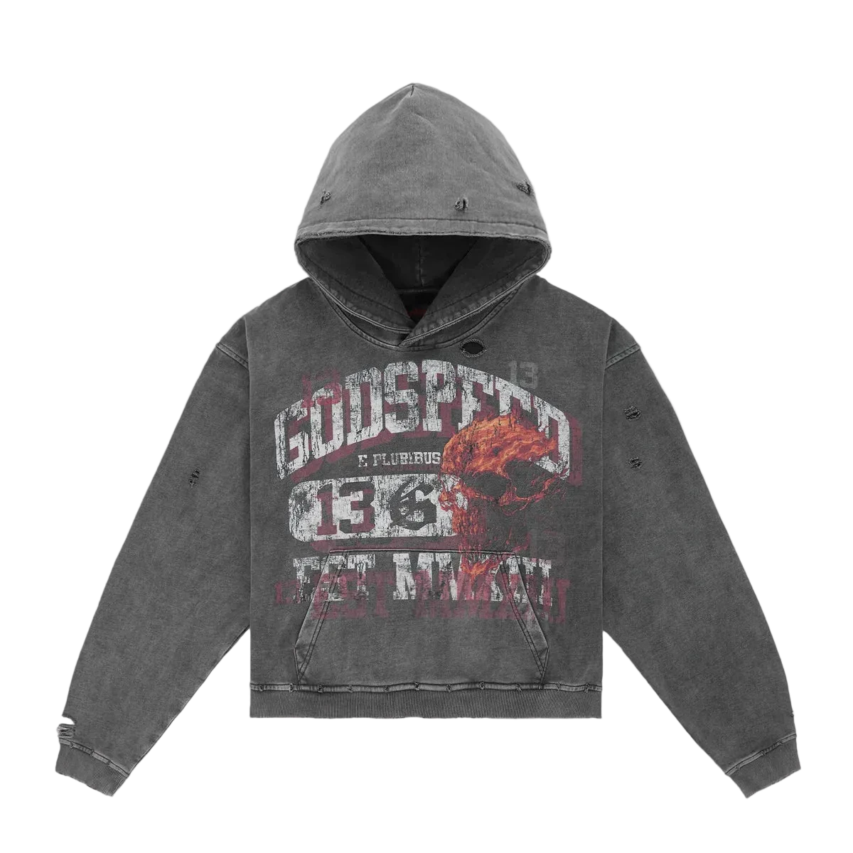 Godspeed Seeing Double Hoodie (Grey wash)