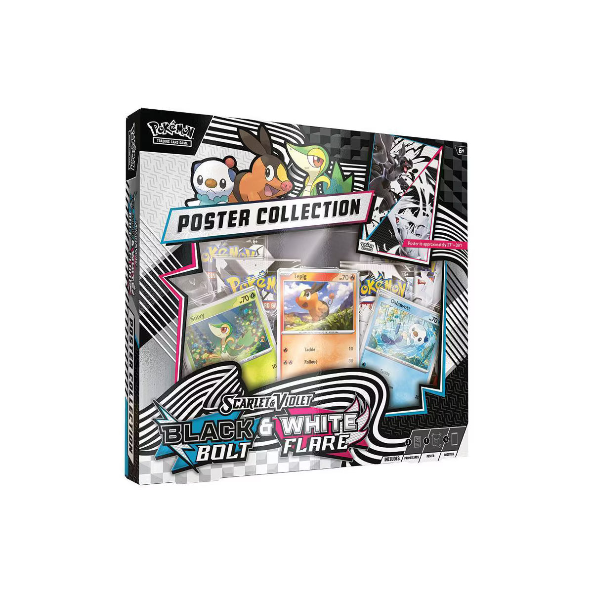 Pokémon Scarlet & Violet Black Bolt/White Flare Unova Poster Collection Box