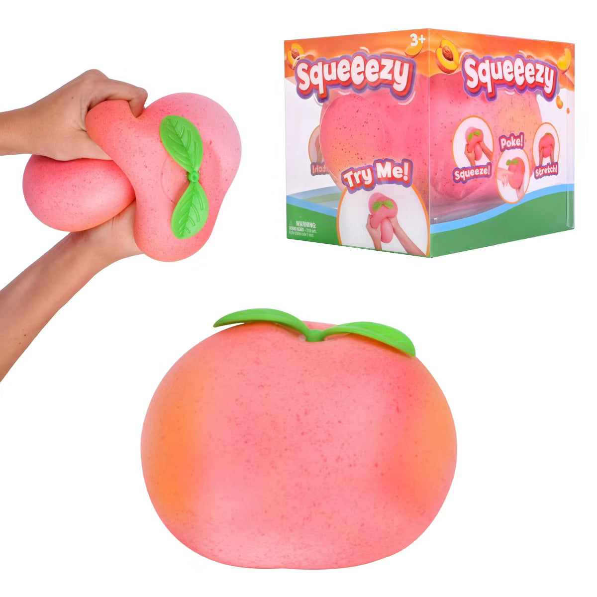 Squeeeze Strawberry Peach Squeeze Toy