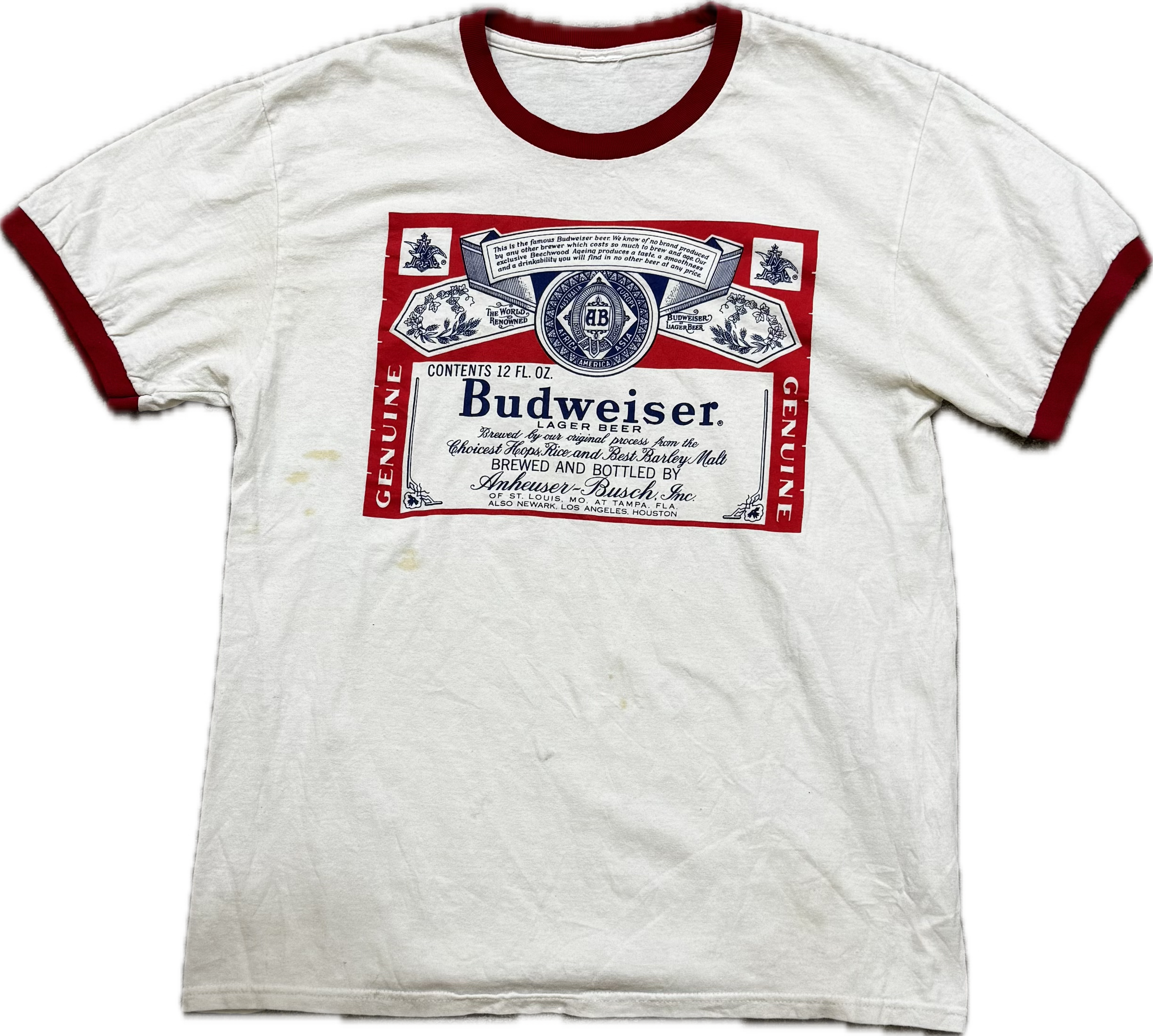 Vintage Budweiser Ringer Tee