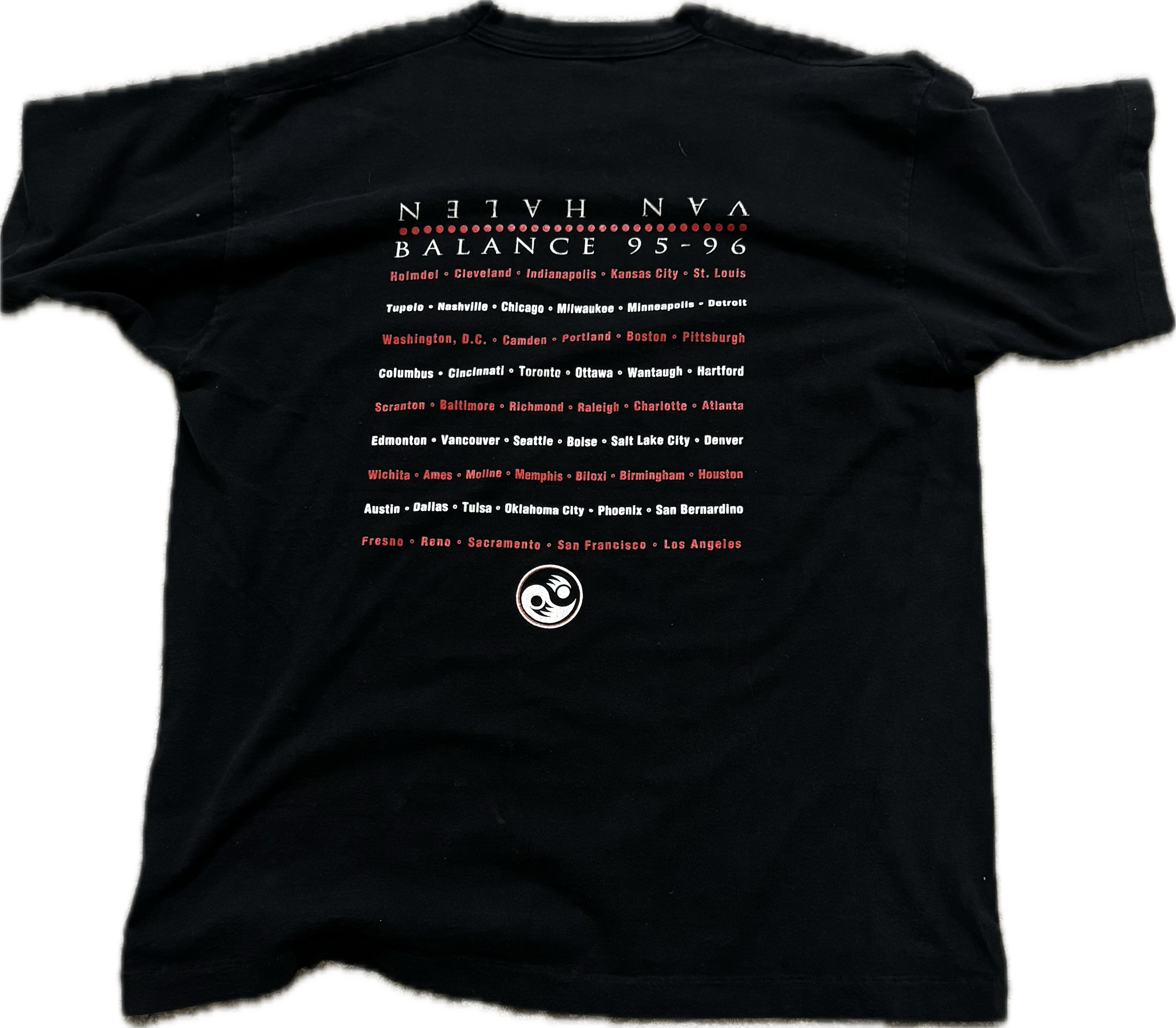 Vintage 1995 Van Halen Balance Tour Tee