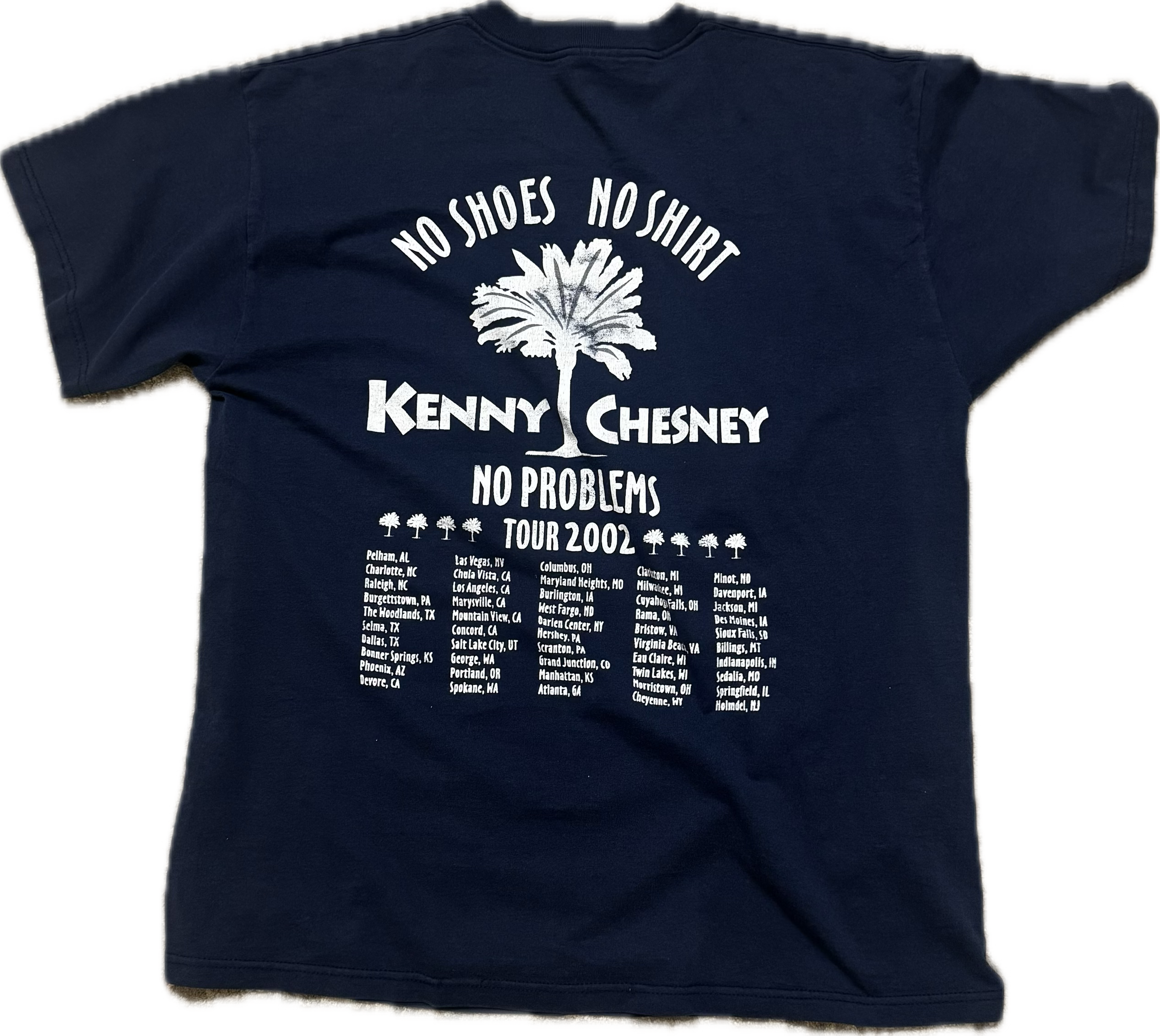 Vintage 2002 Kenny Chesney Tour Tee