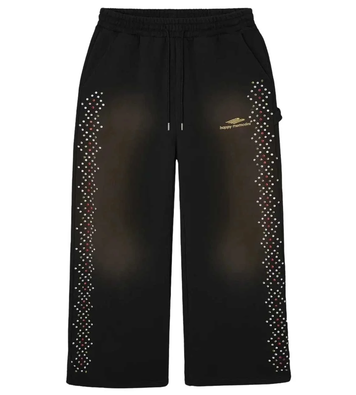 HMDD Crystal Sweatpants Washed Black