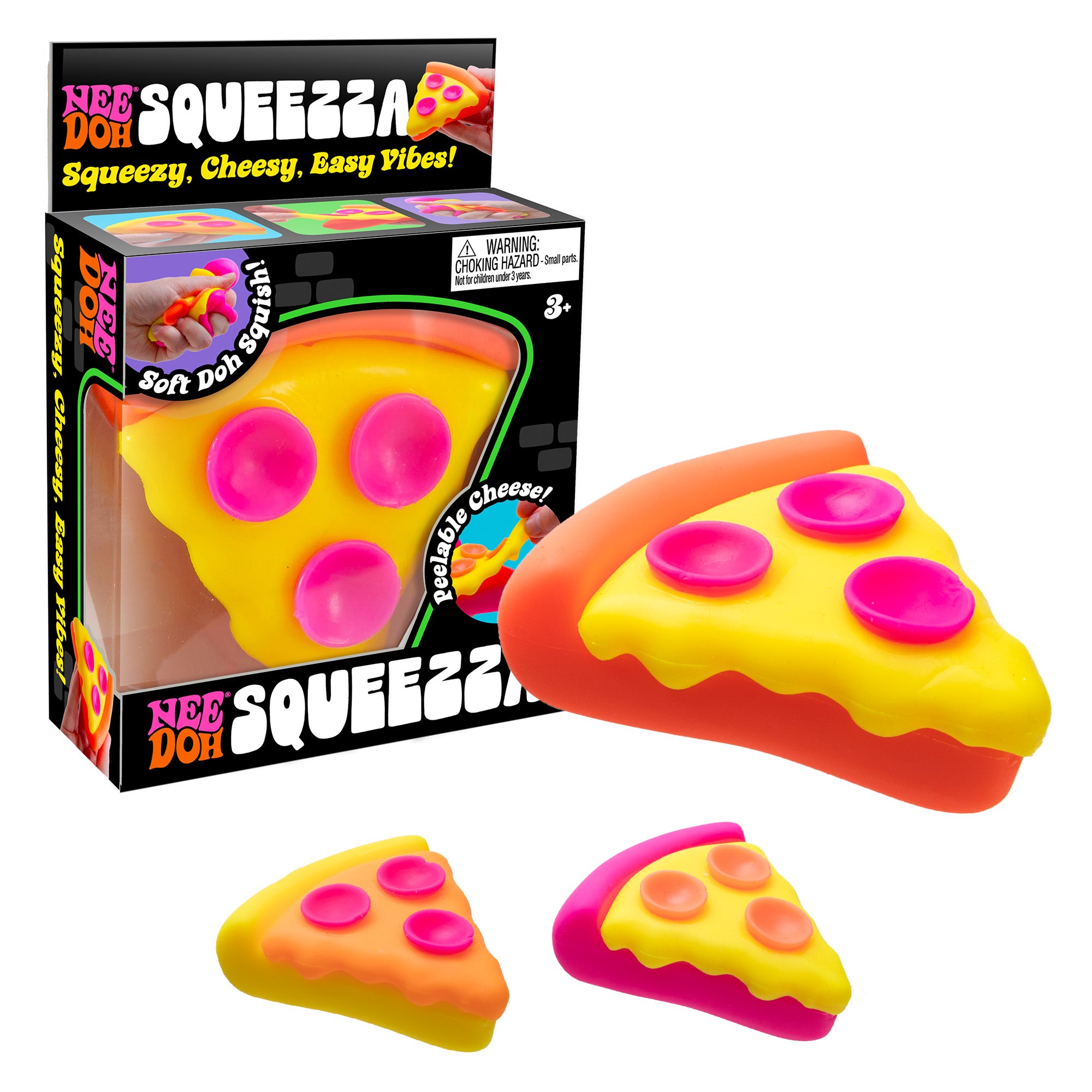 NeeDoh Squeezza Pizza Slice, 1 ct sensory stress reliever