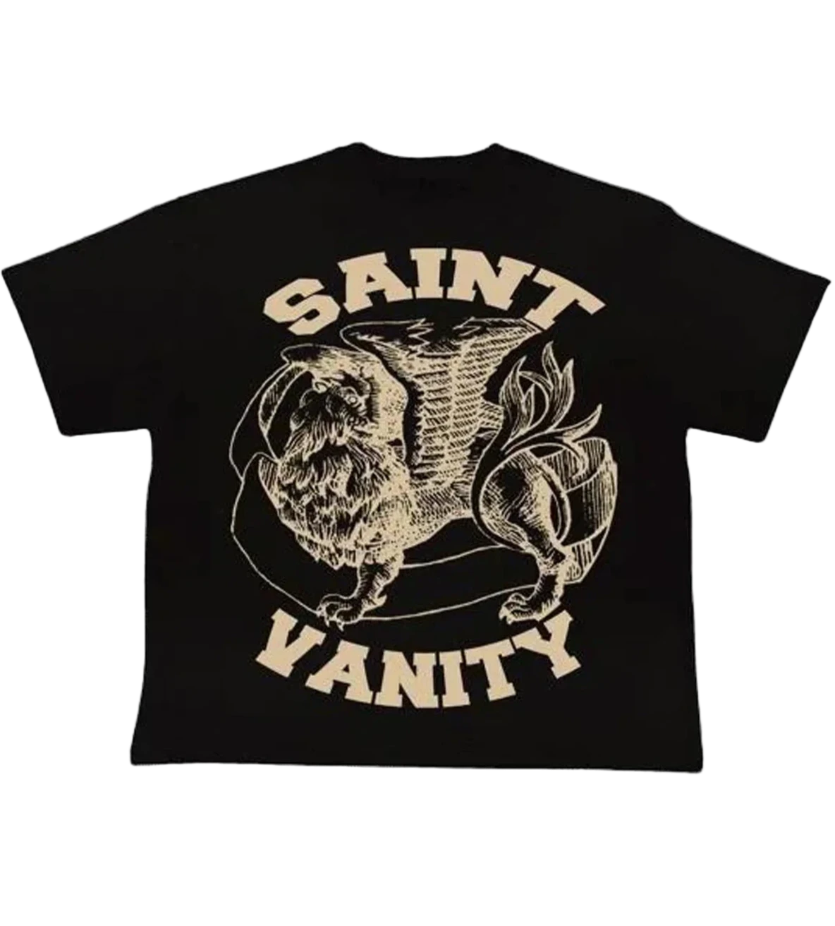 Saint Vanity Tee Black Cream