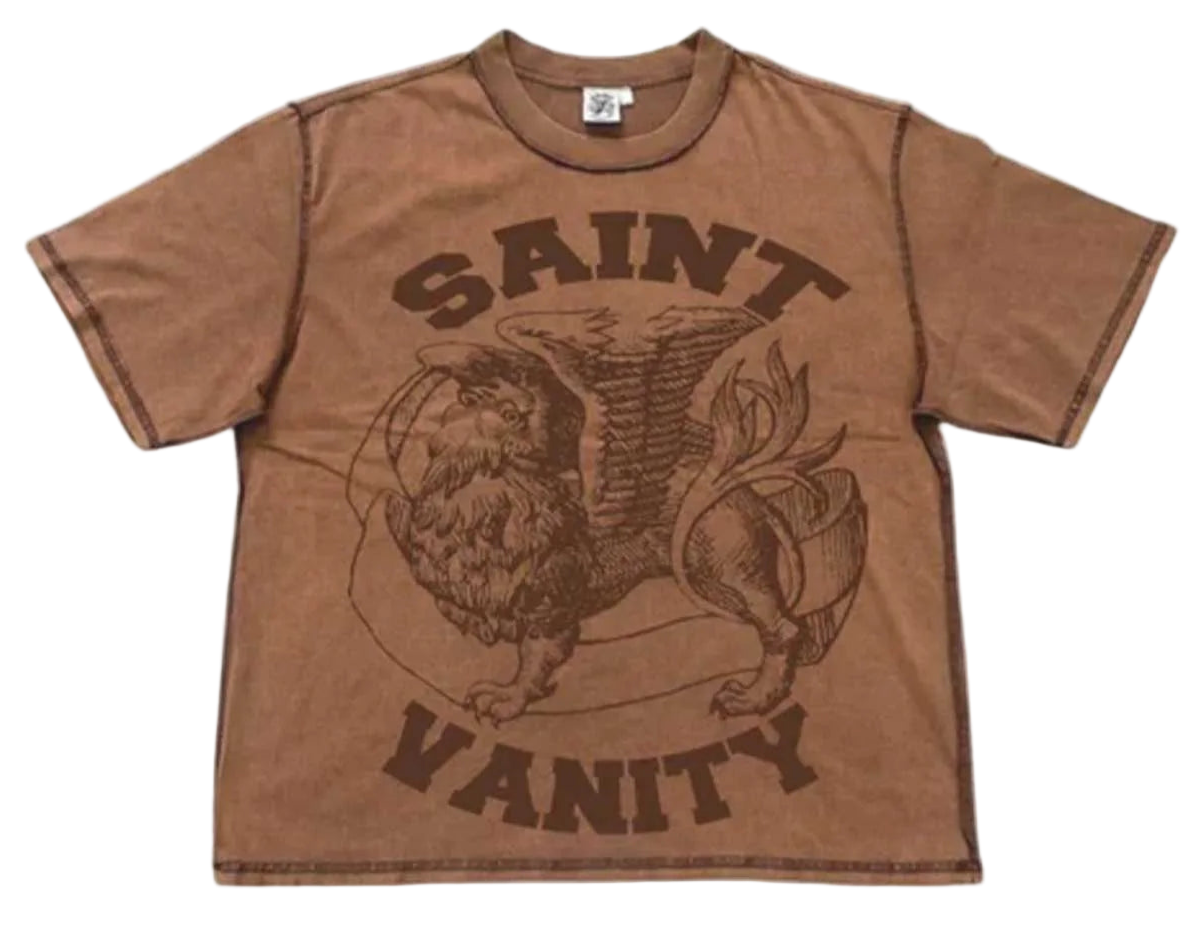 Saint Vanity Griffin Tee Brown
