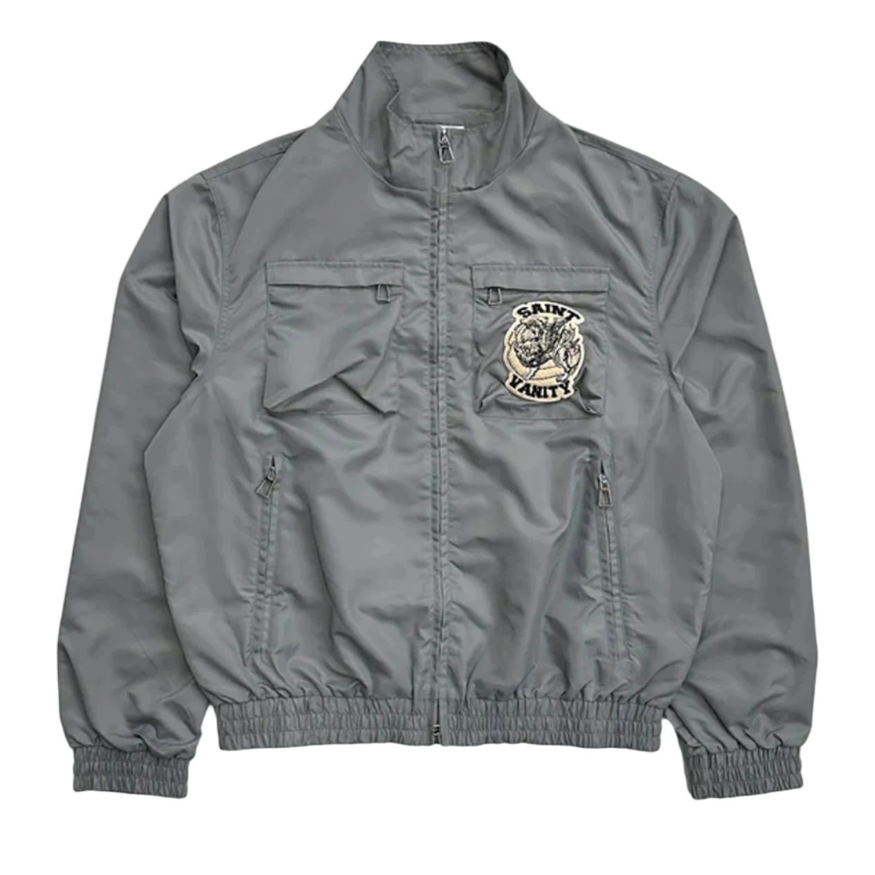 Saint Vanity Nylon Cargo Jacket Grey