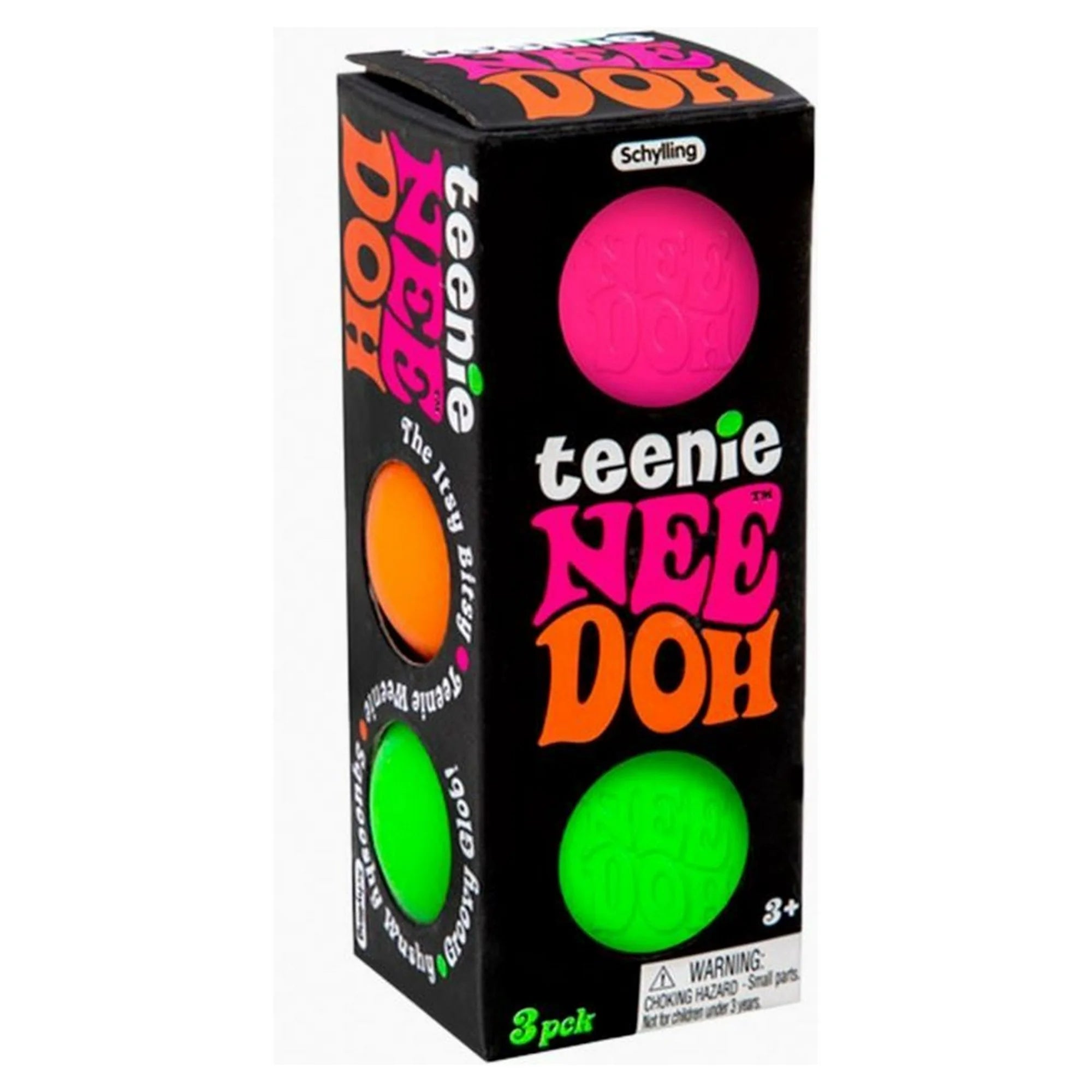 NeeDoh Teenie - Satisfying Sensory Toy (3 Pack) (Colors May Vary)