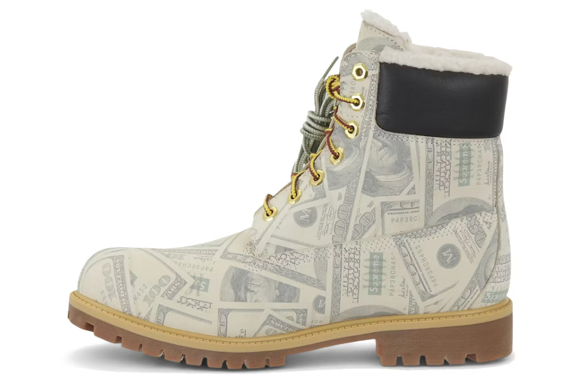Timberland 6 Premium Waterproof Boot Supreme x MM6 Maison Margiela $100 Bills