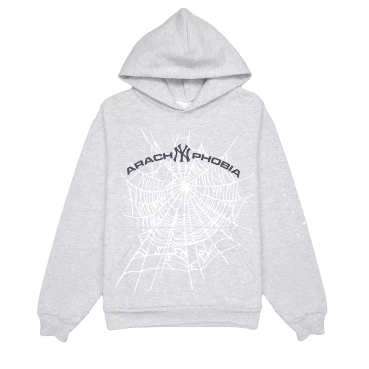 Sp5der Arach NY Phobia Hoodie Ash Grey