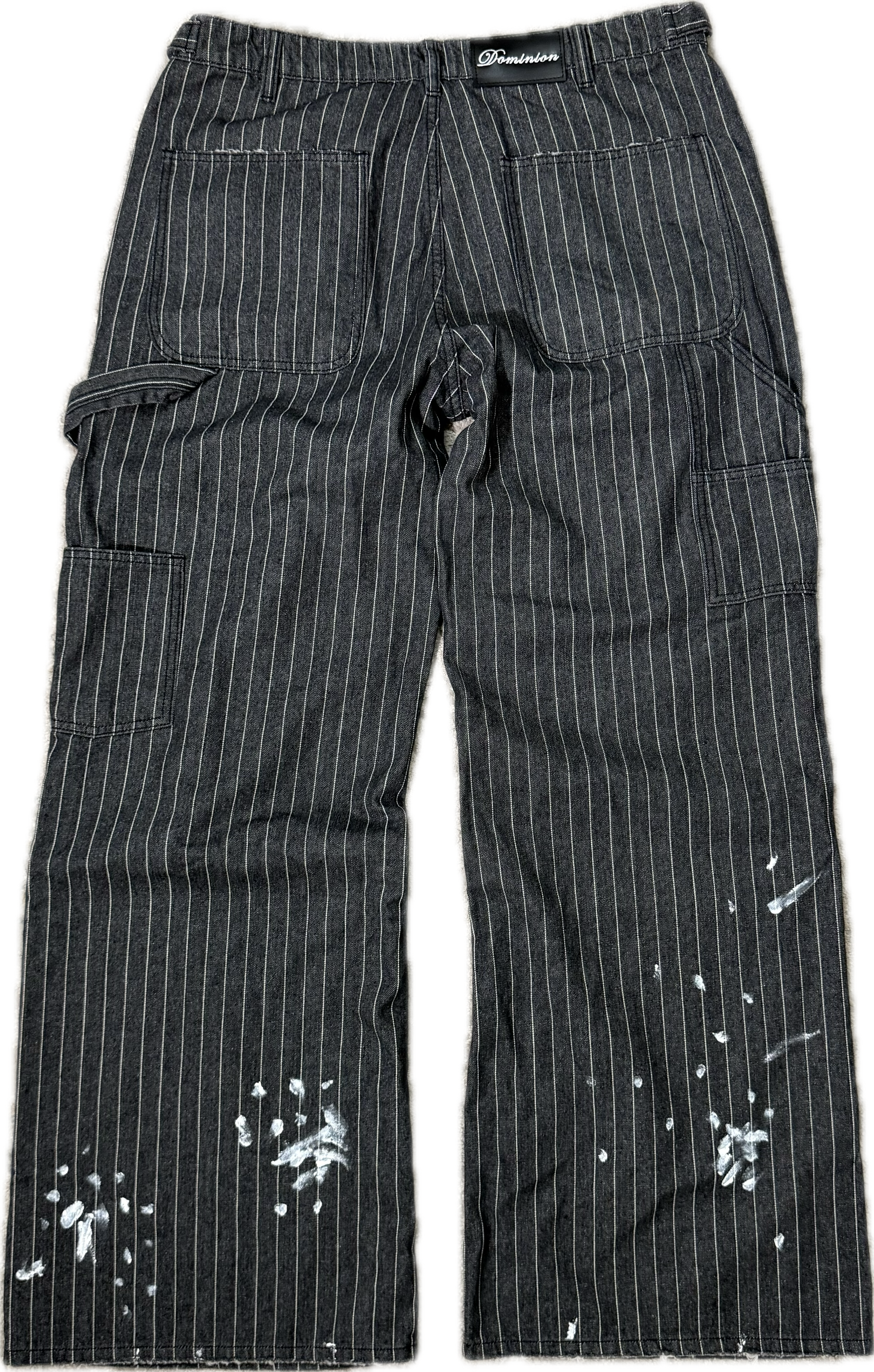 Dominion Black Pinstripe Pants