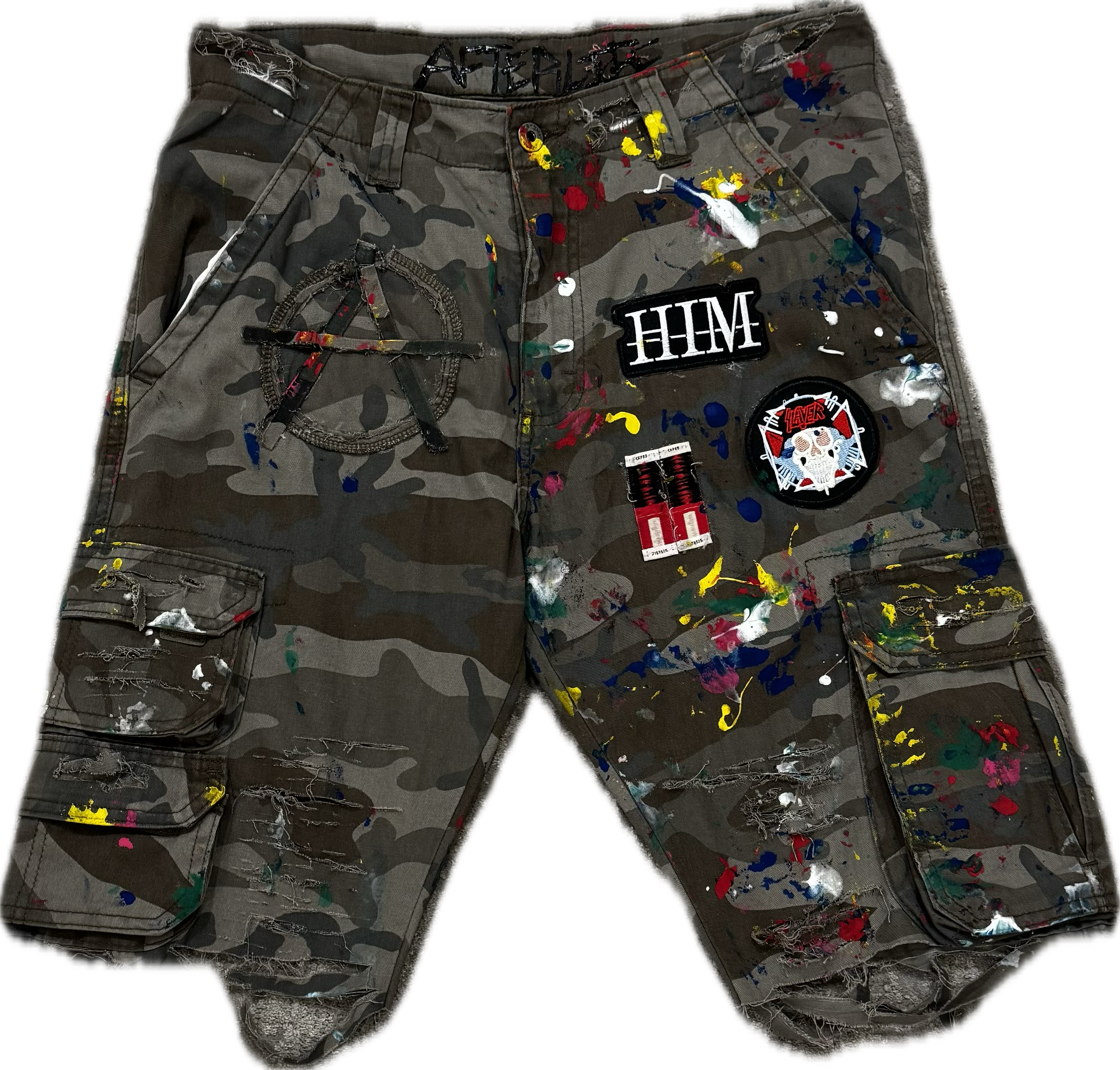 After Life Patch Camo Shorts