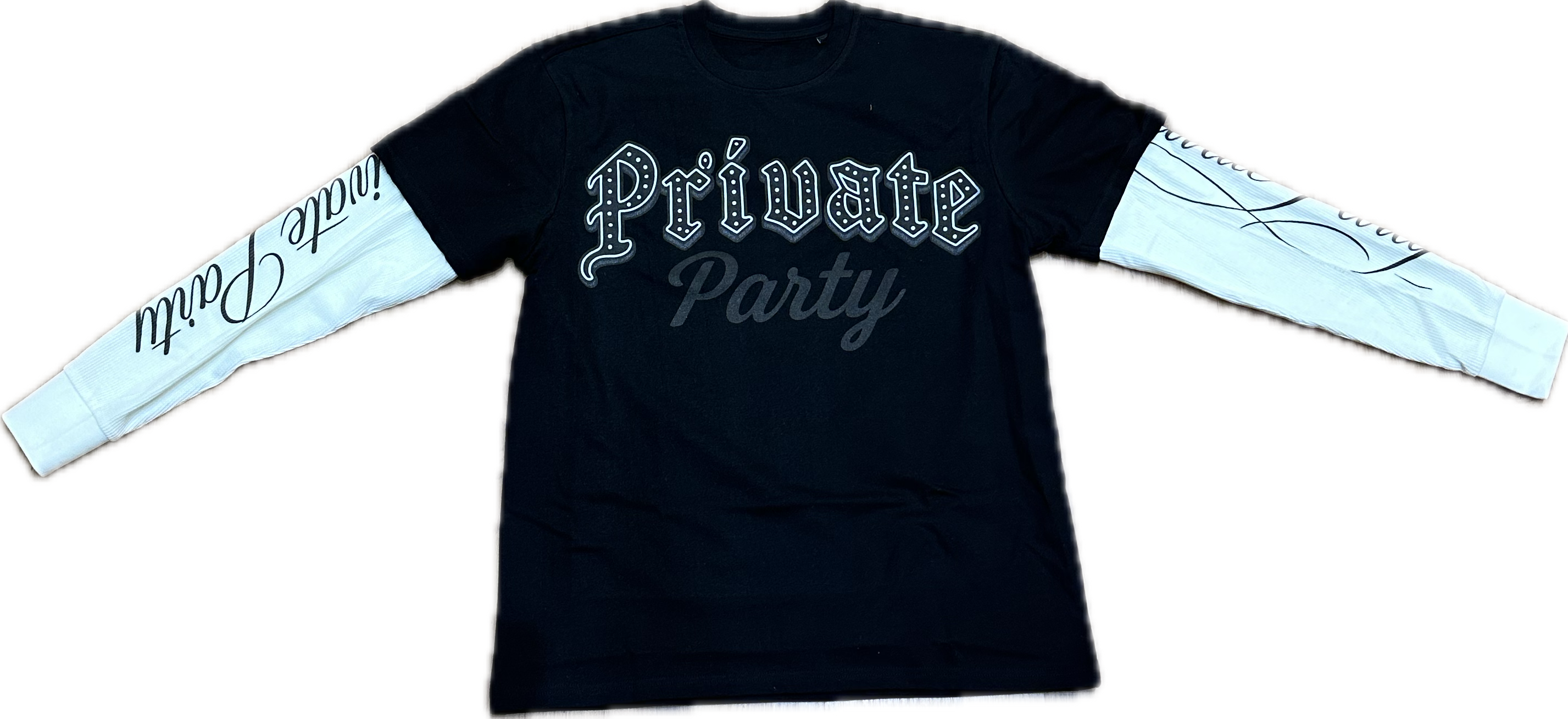 Private Party Black LS Tee